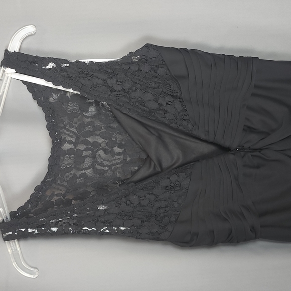 Black Davids Bridal Dress Size 12 - Picture 6 of 9